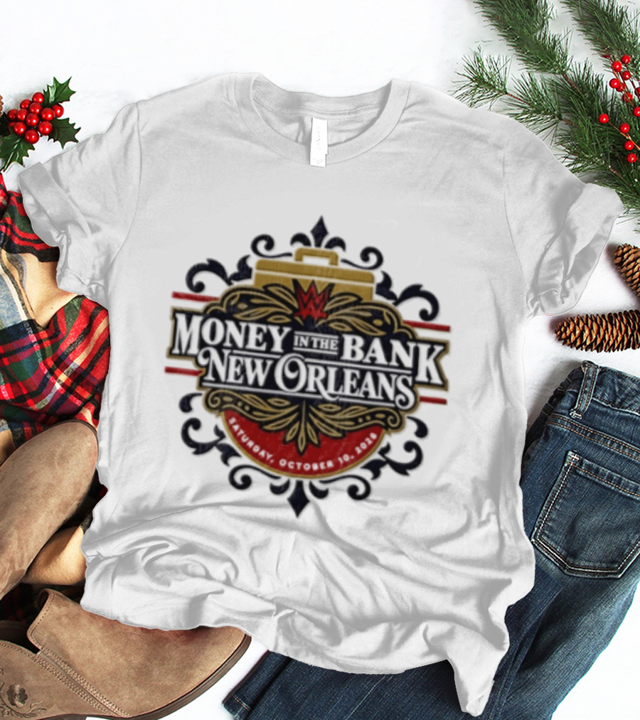 Money In The Bank New Orleans WWE Event October 10 2026 T-Shirt
