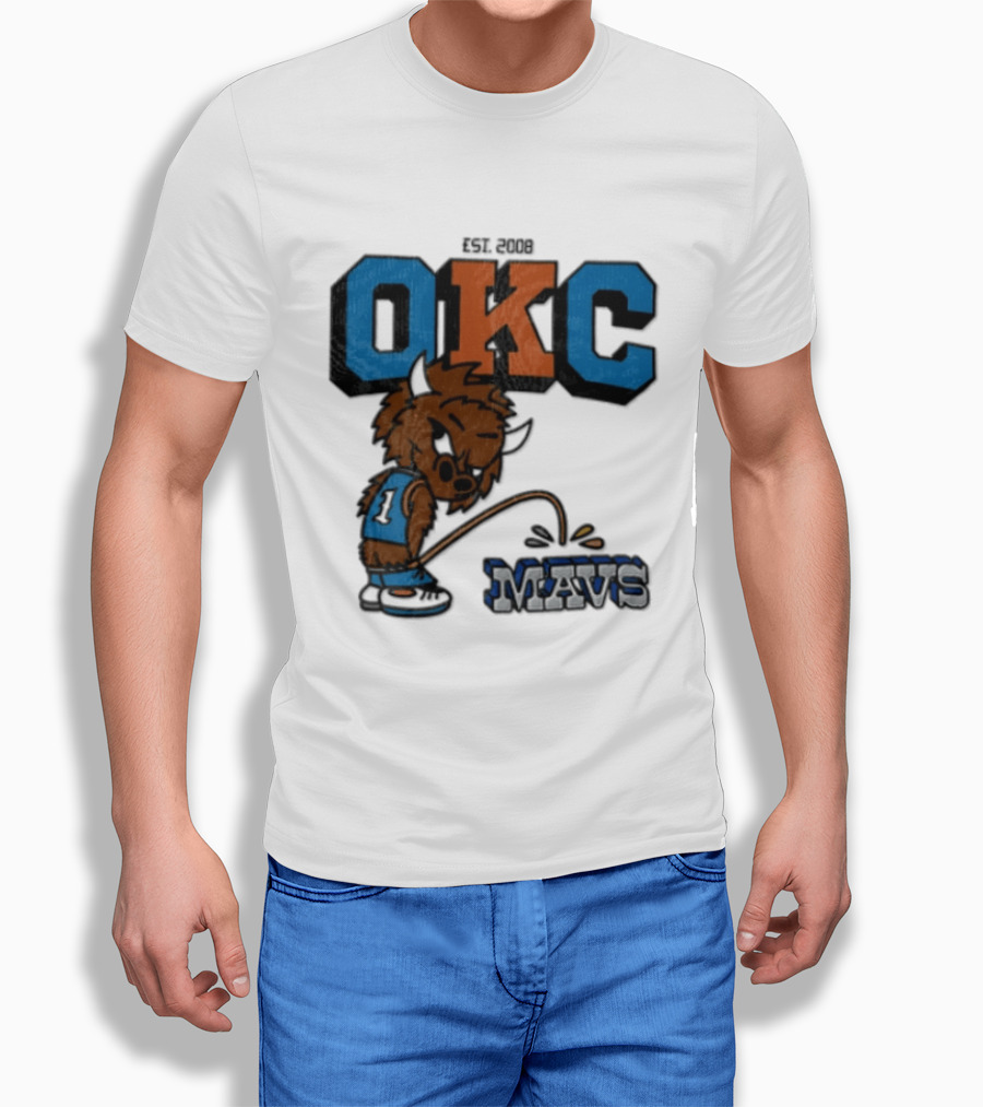 Oklahoma City Thunder Rumble On Dallas Mavericks Mavs Rivalry T-Shirt