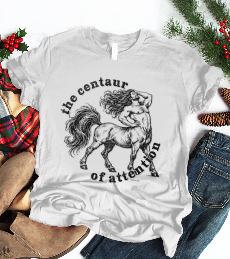 The Centaur Of Attention Muscular Man Horse Body Sketch T-Shirt