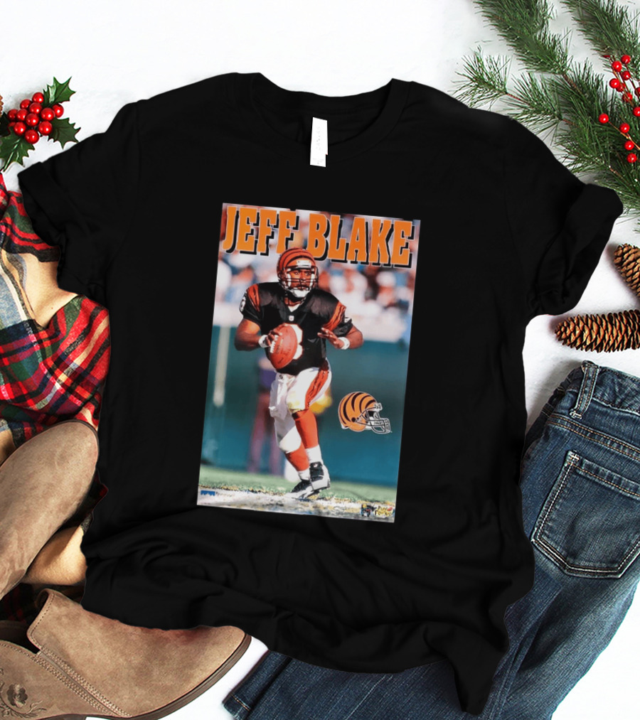 Cincinnati Bengals Jeff Blake Quarterback Action NFL Football T-Shirt