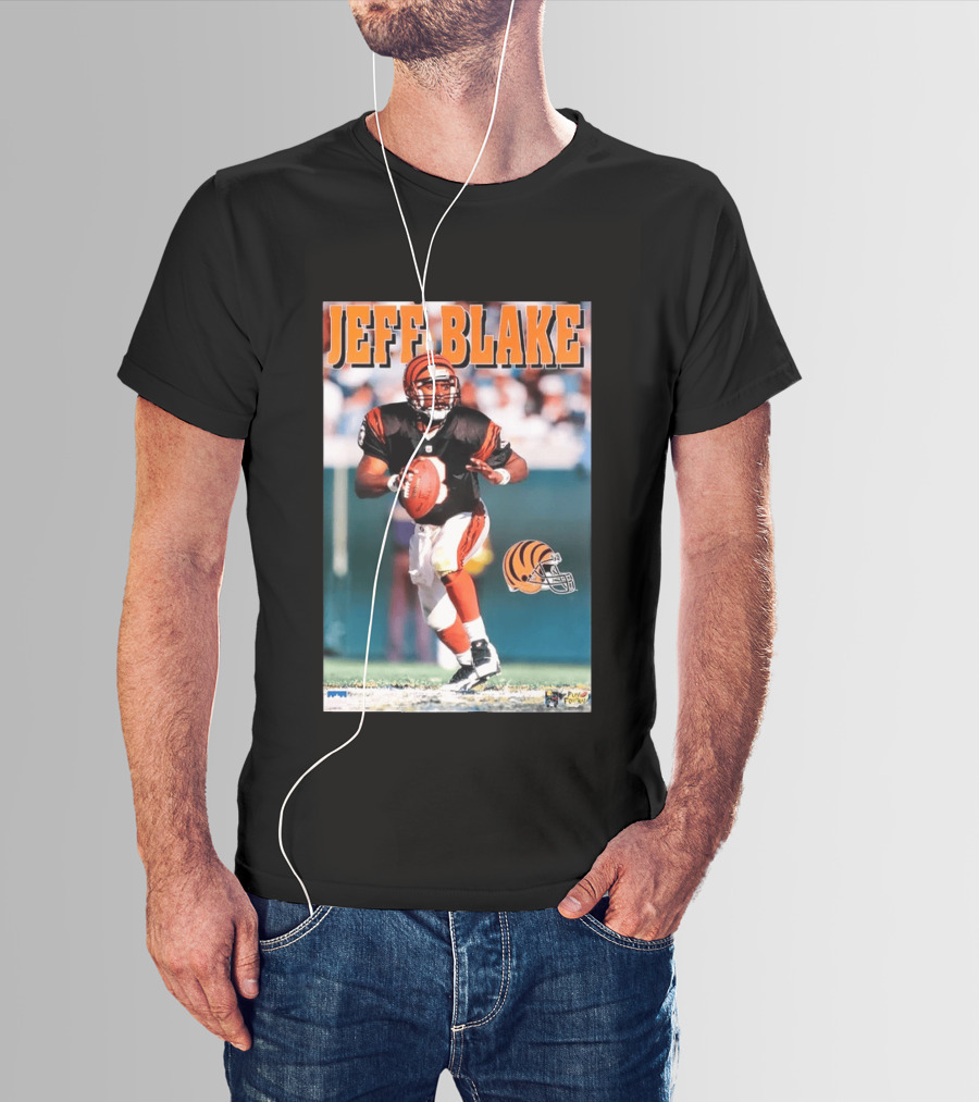 Cincinnati Bengals Jeff Blake Quarterback Action NFL Football T-Shirt