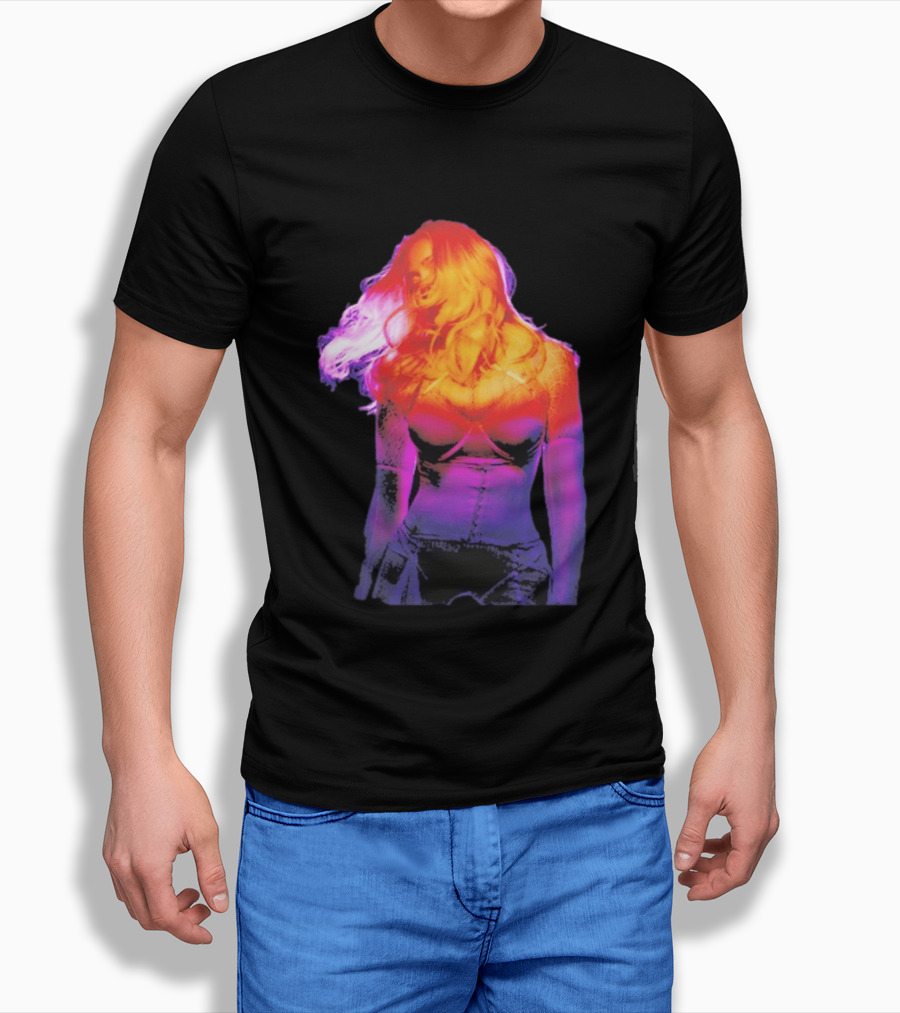 Madonna My Sins Are My Savior Neon Effect T-Shirt