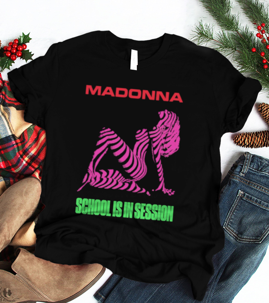 Madonna School Is In Session Pink T-Shirt