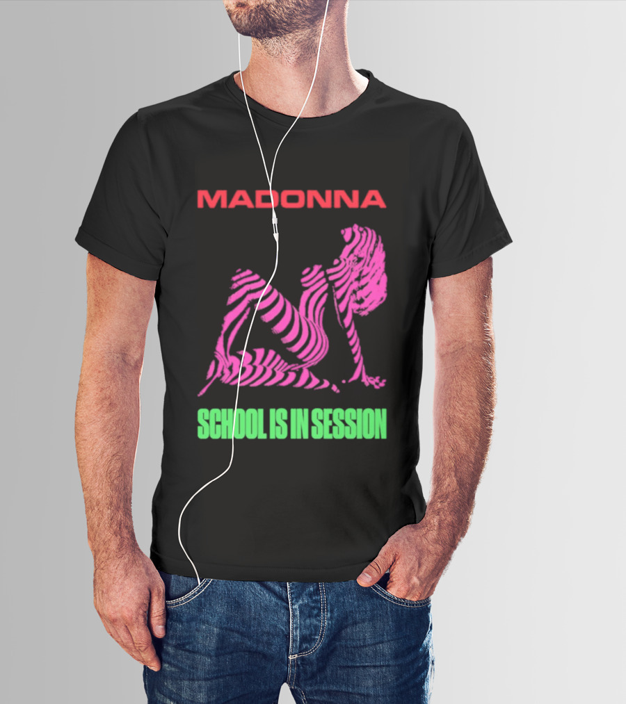 Madonna School Is In Session Pink T-Shirt