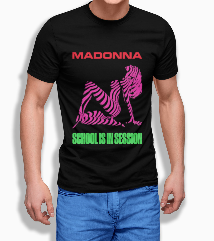 Madonna School Is In Session Pink T-Shirt