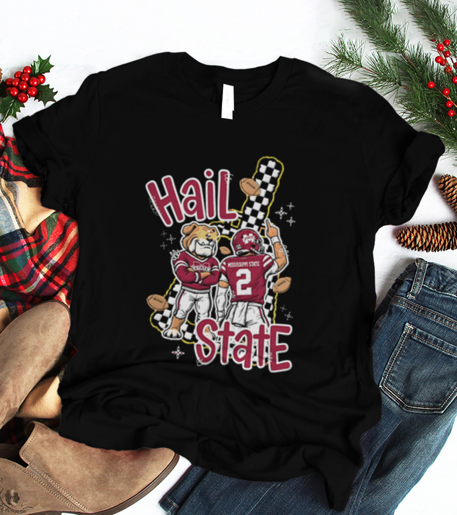 Mississippi State Hail Bulldogs Football Team Spirit T-Shirt