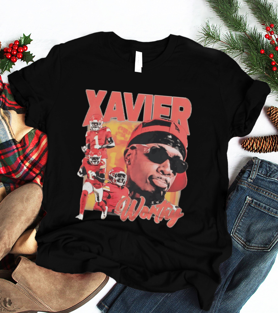 Xavier Worthy Kansas City Chiefs Football Player T-Shirt