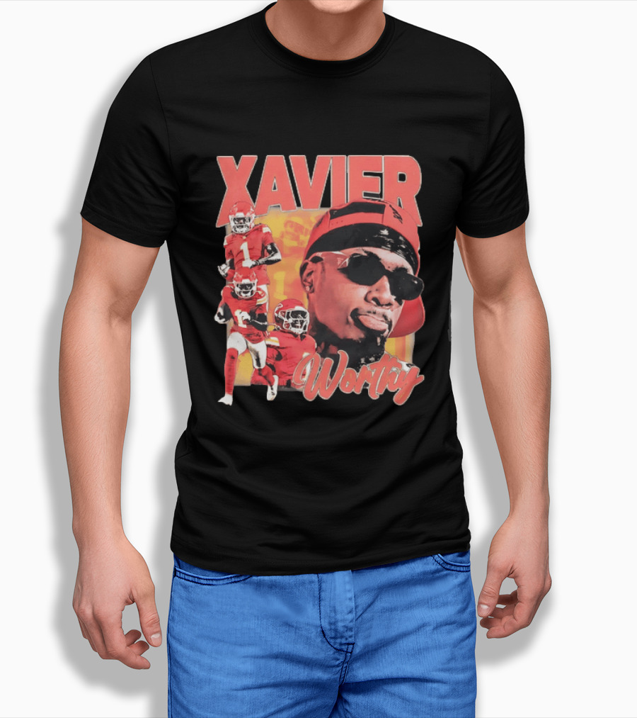 Xavier Worthy Kansas City Chiefs Football Player T-Shirt