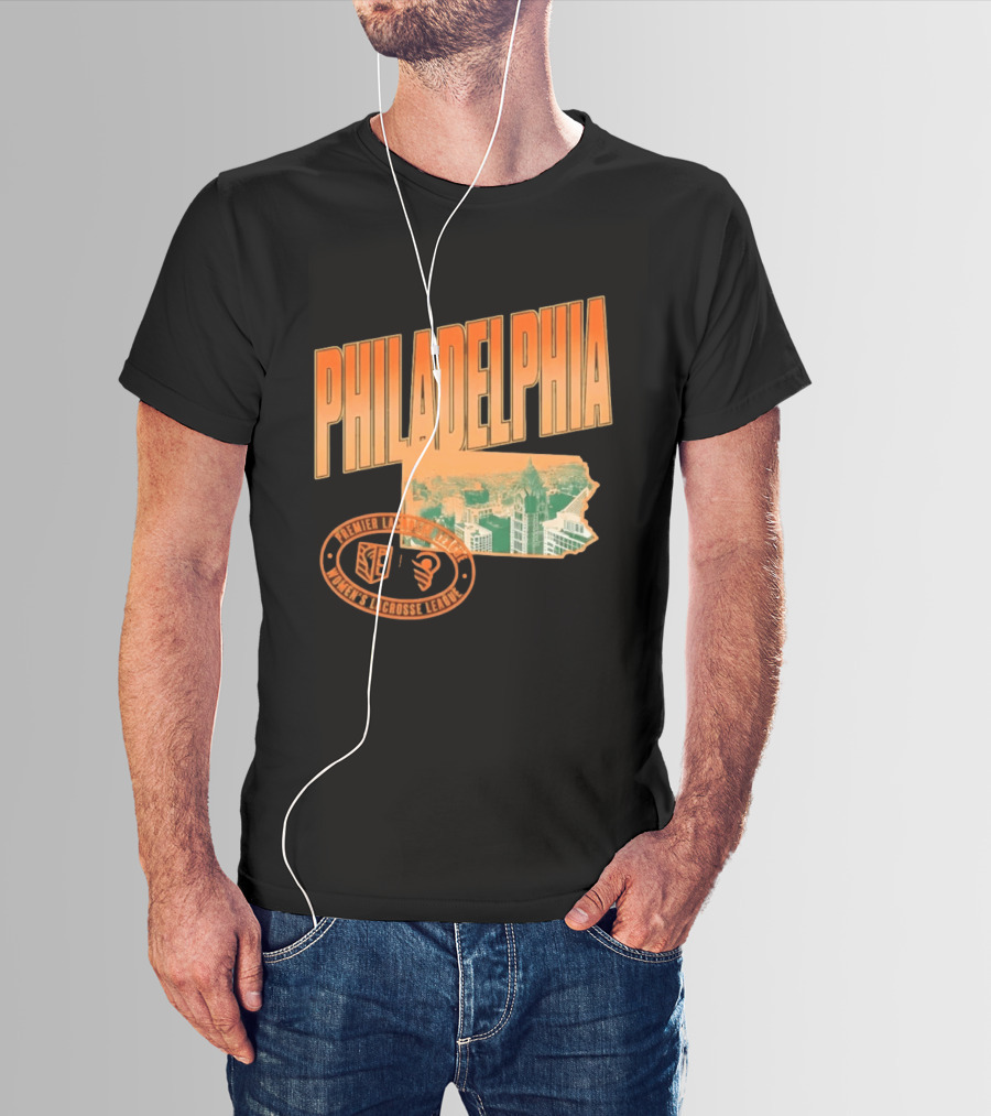 Philadelphia Premier Lacrosse League Women's Lacrosse Skyline T-Shirt