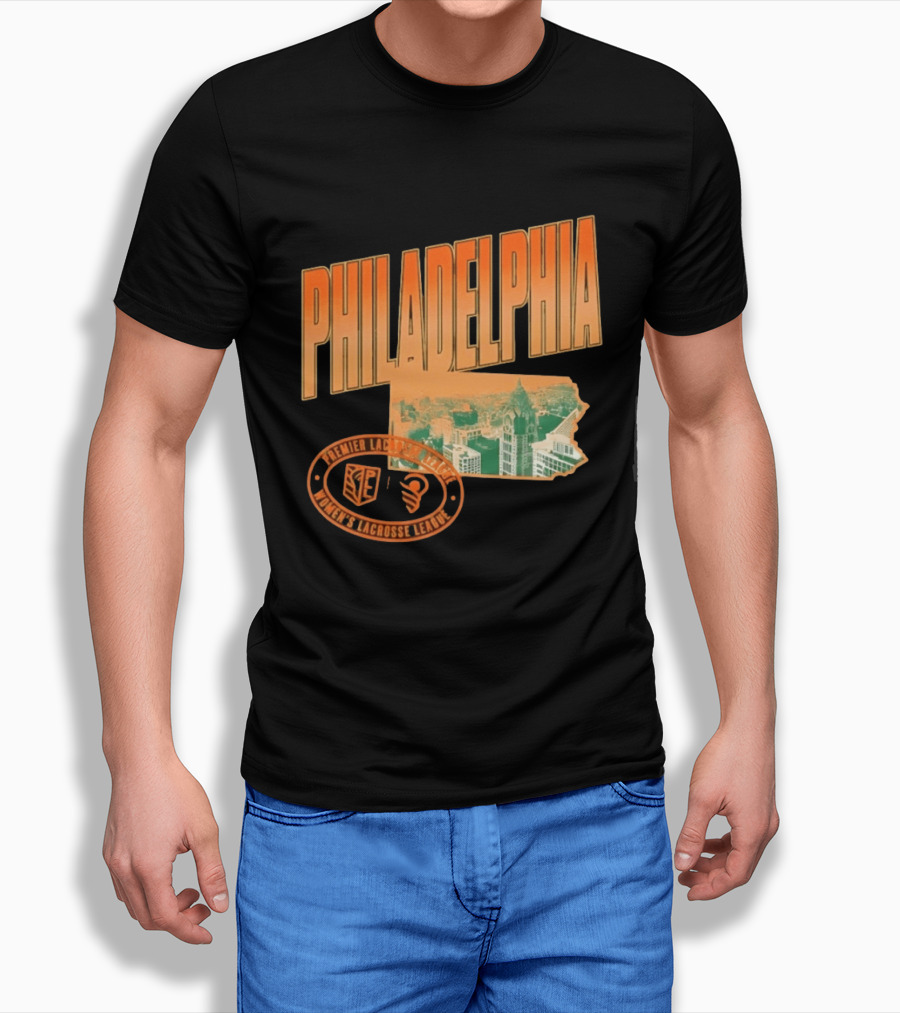 Philadelphia Premier Lacrosse League Women's Lacrosse Skyline T-Shirt