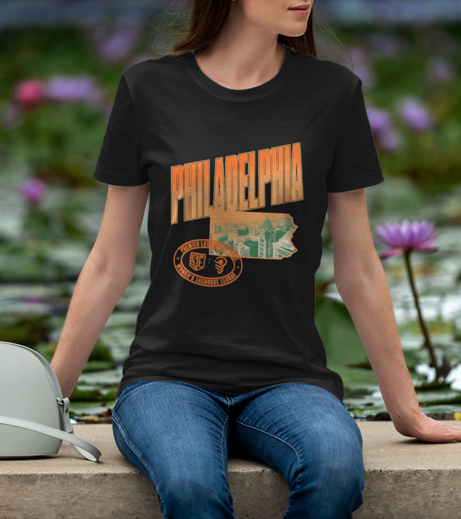 Philadelphia Premier Lacrosse League Women's Lacrosse Skyline T-Shirt