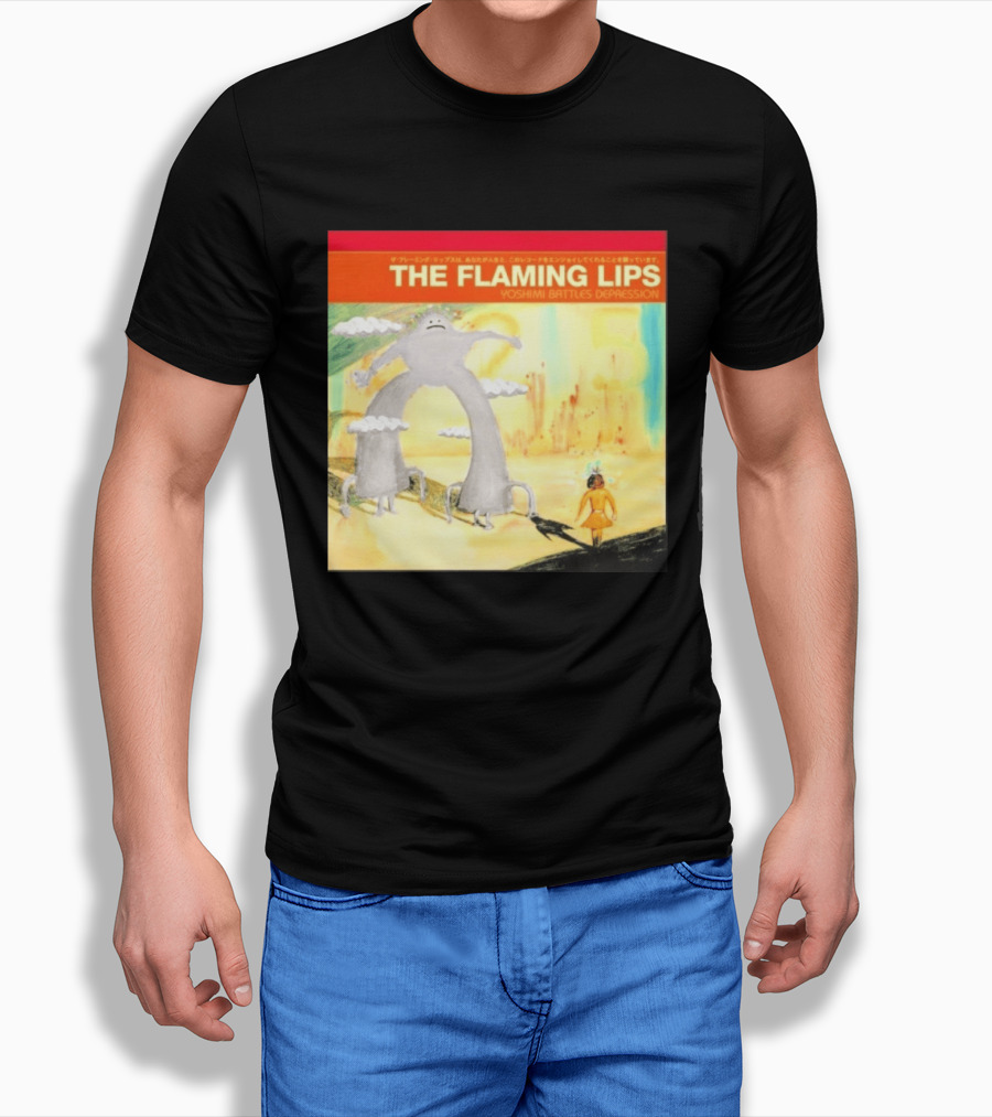 The Flaming Lips Yoshimi Battles Depression Mystery Creature And Girl In Fantasy World T-Shirt