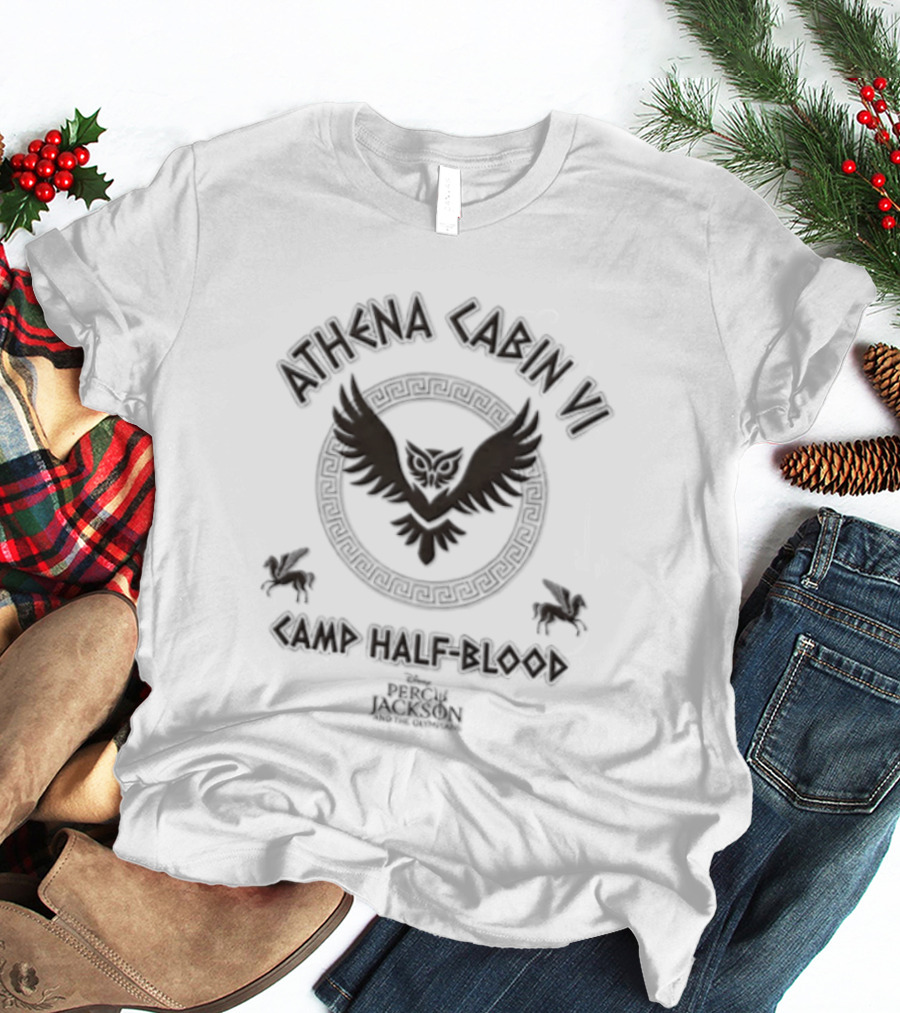 Athena Cabin VI Camp Half Blood Owl Percy Jackson And The Olympians T-Shirt