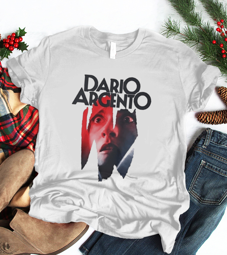 Dario Argento Horror Film Director Giallo Thriller Iconic Face T-Shirt