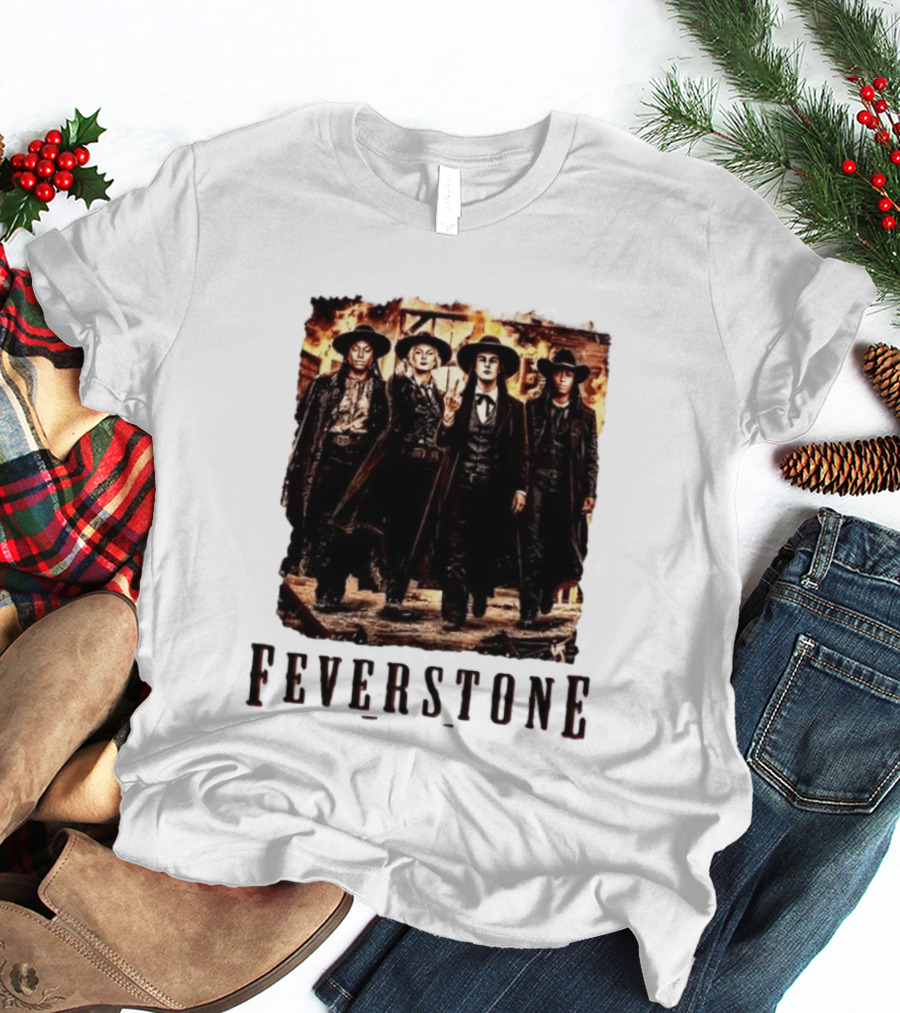 Feverstone Western Outlaw Group Cowboy Gunslinger T-Shirt