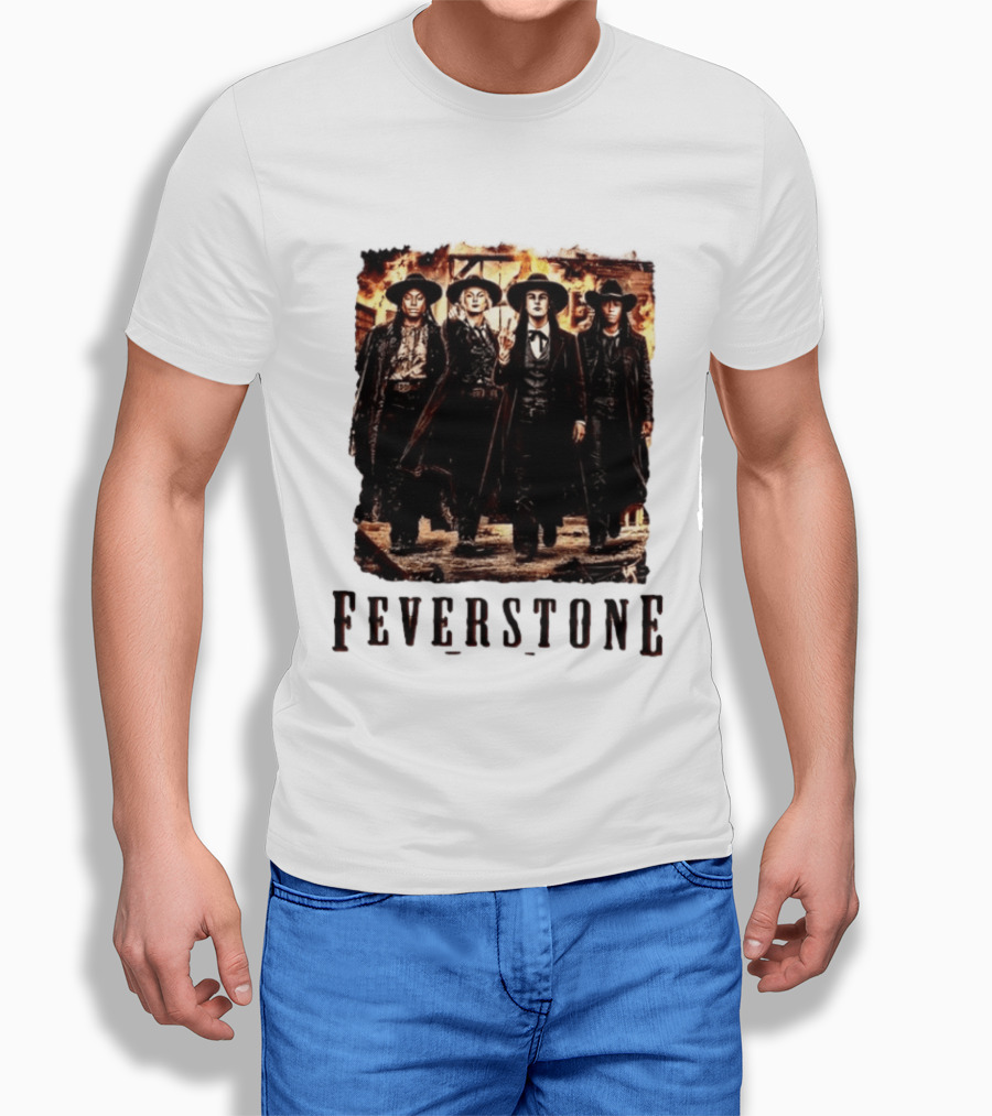 Feverstone Western Outlaw Group Cowboy Gunslinger T-Shirt