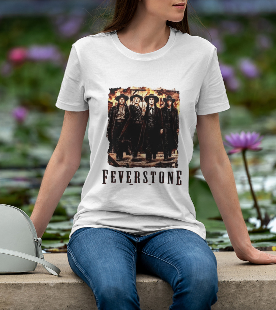 Feverstone Western Outlaw Group Cowboy Gunslinger T-Shirt
