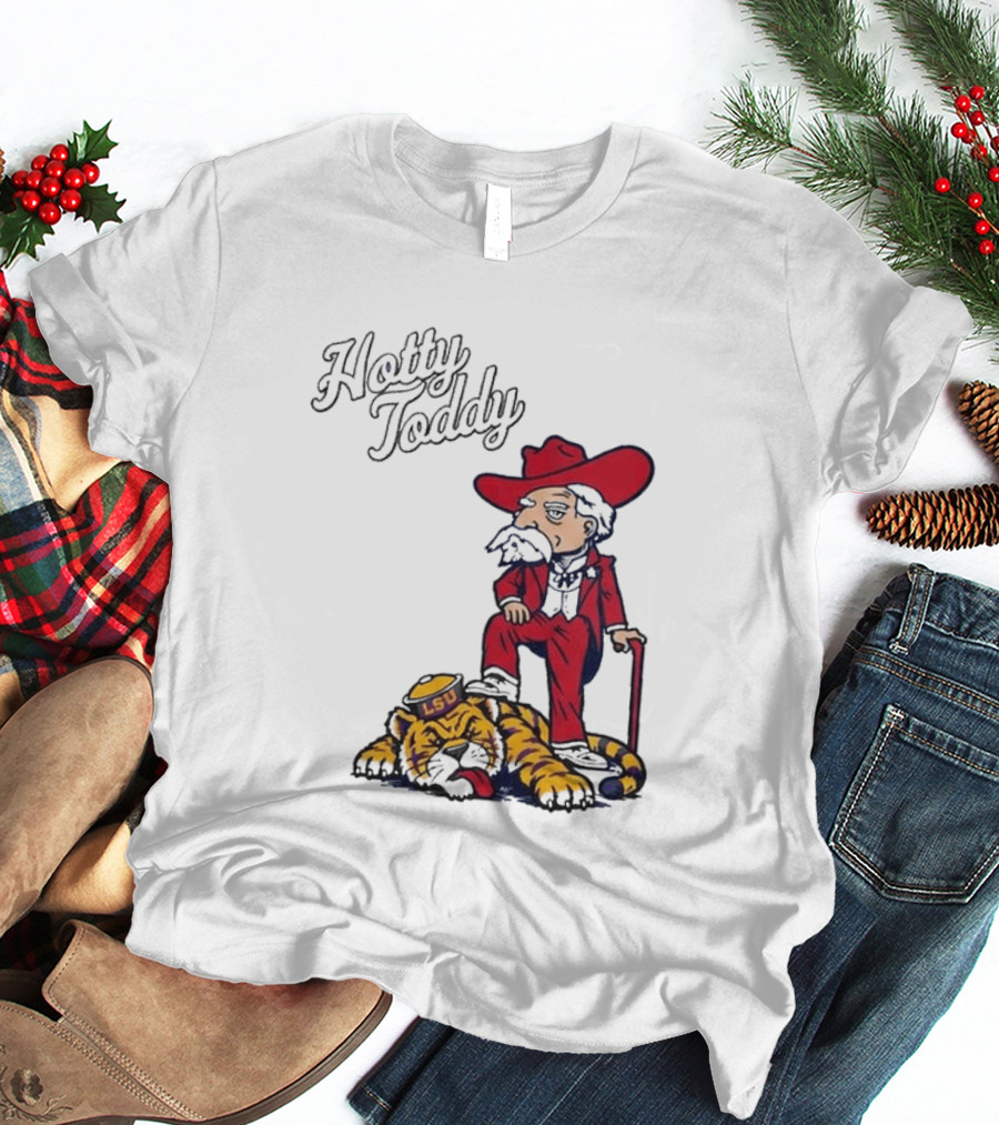 Hotty Toddy Ole Miss Mascot Triumph Over LSU Tiger 2026 T-Shirt