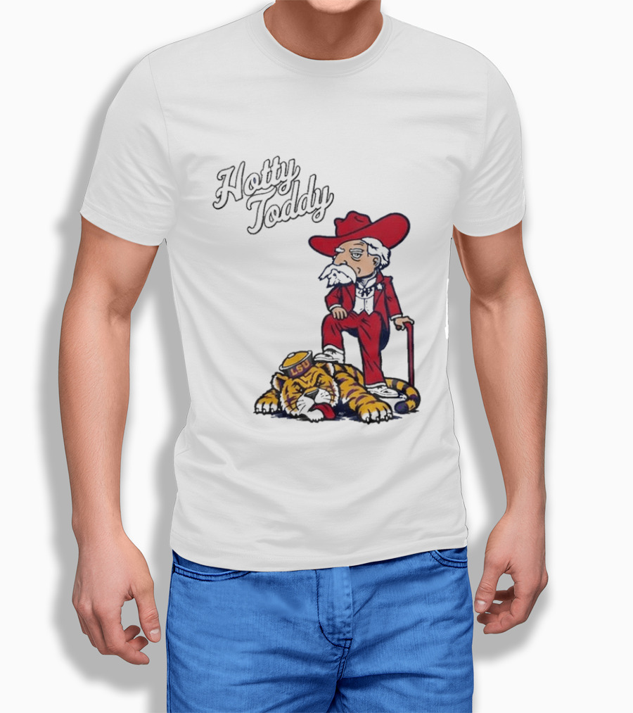 Hotty Toddy Ole Miss Mascot Triumph Over LSU Tiger 2026 T-Shirt
