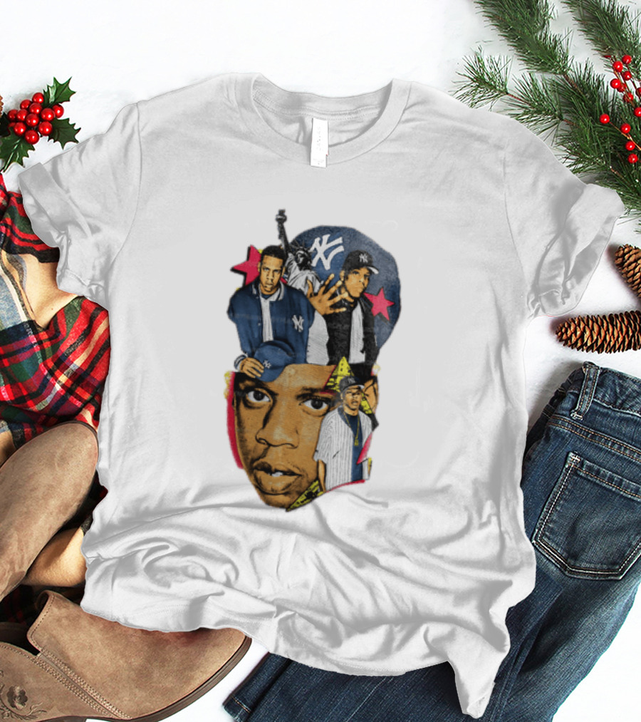 Jay Z New York Yankees Statue Of Liberty Stars T-Shirt