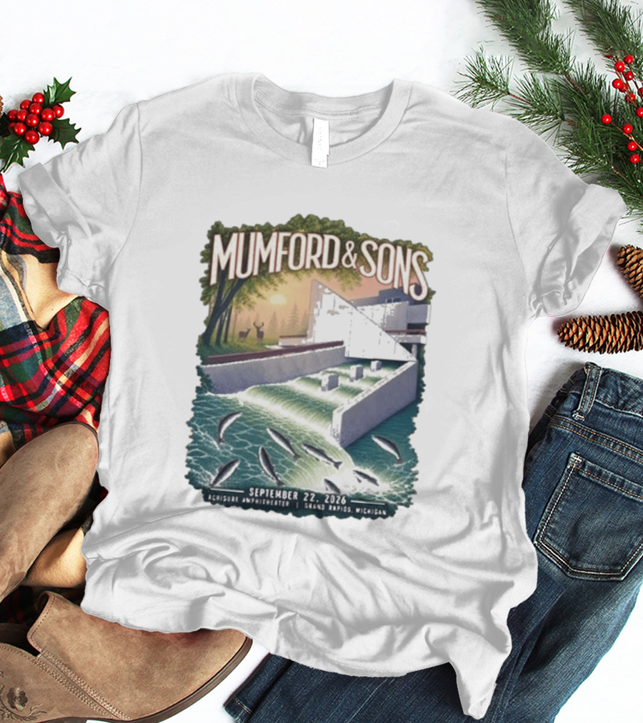 Mumford & Sons September 22 2026 Grand Rapids Michigan Acrisure Amphitheater T-Shirt