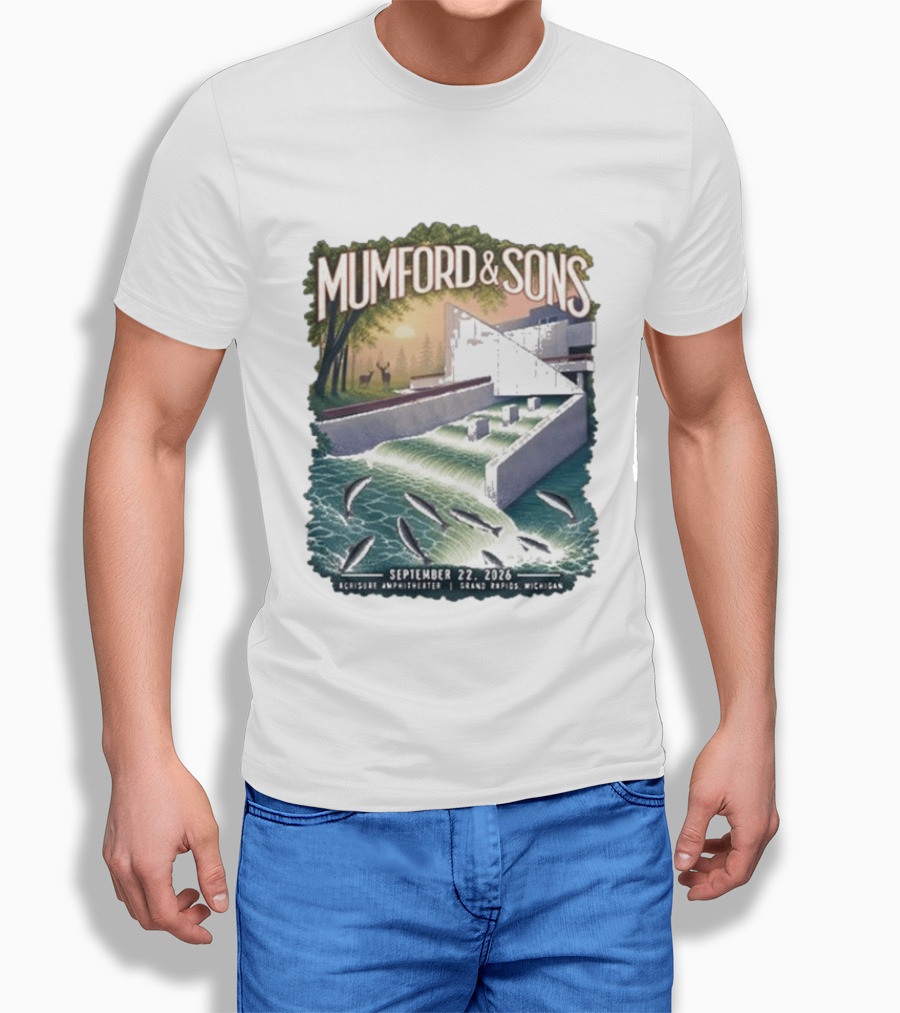 Mumford & Sons September 22 2026 Grand Rapids Michigan Acrisure Amphitheater T-Shirt