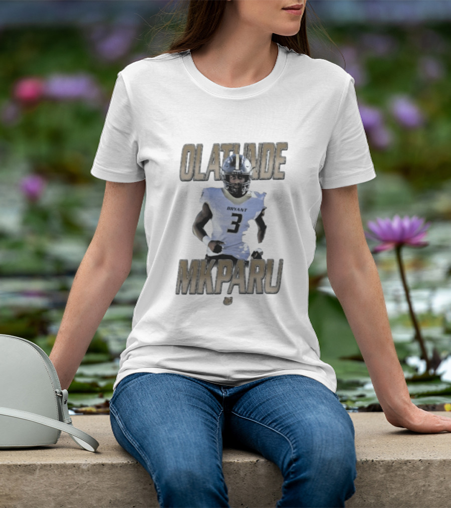 Bryant Bulldogs Olatunde Mkparu Number 3 T-Shirt