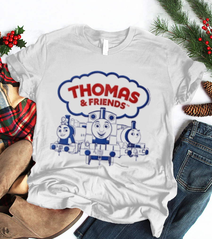 Thomas & Friends Blue Line Train Characters T-Shirt