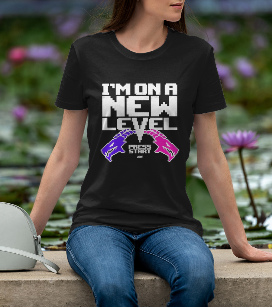 AEW I’m On A New Level Press Start Wrestling T-Shirt