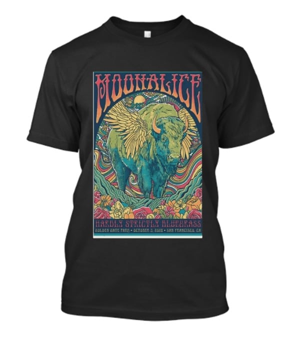 Moonalice Hardly Strictly Bluegrass Golden Gate Park October 3 2026 San Francisco CA T-Shirt