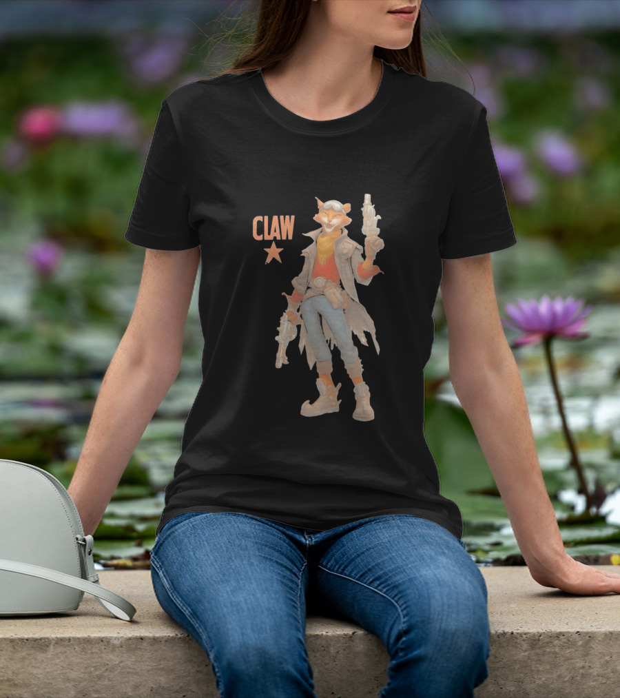 Captain Claw Star Cat With Dual Blasters And Goggles T-Shirt