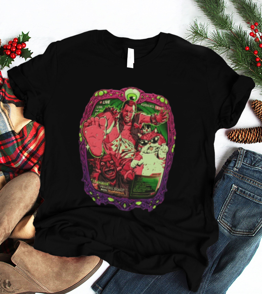Live Audience Carl Princess Donut Dungeon Crawler Cat Goblin T-Shirt