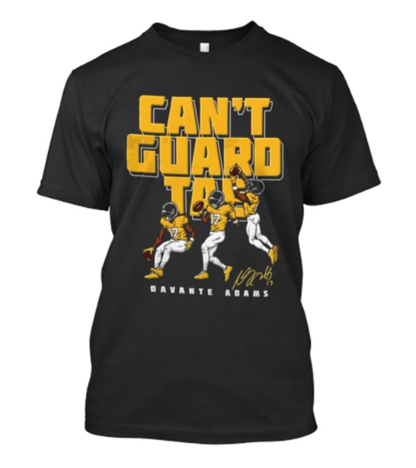 Can't Guard Tae 17 Davante Adams NFLPA Football Player Catching Throwing Ball T-Shirt