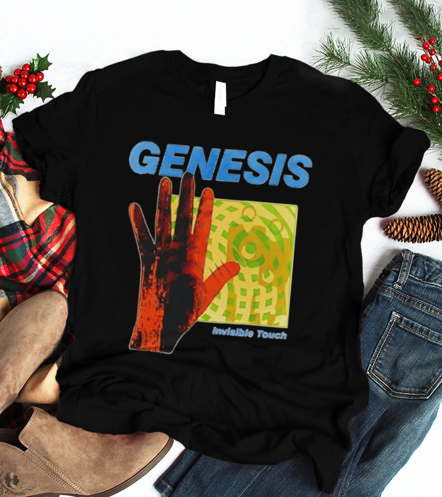 Genesis Invisible Touch Band Progressive Rock Album Cover Hand T-Shirt