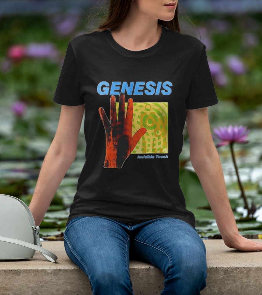Genesis Invisible Touch Band Progressive Rock Album Cover Hand T-Shirt