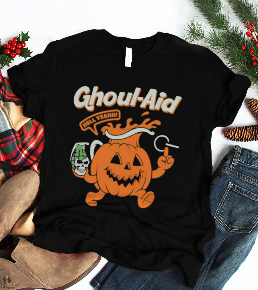 Ghoul Aid Oh Yeah Halloween Pumpkin T-Shirt