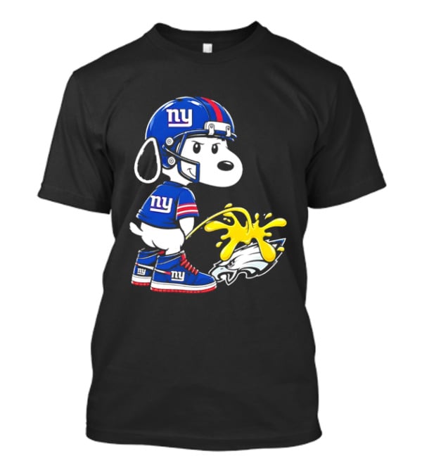 Snoopy New York Giants Pees On Philadelphia Eagles Rivalry T-Shirt