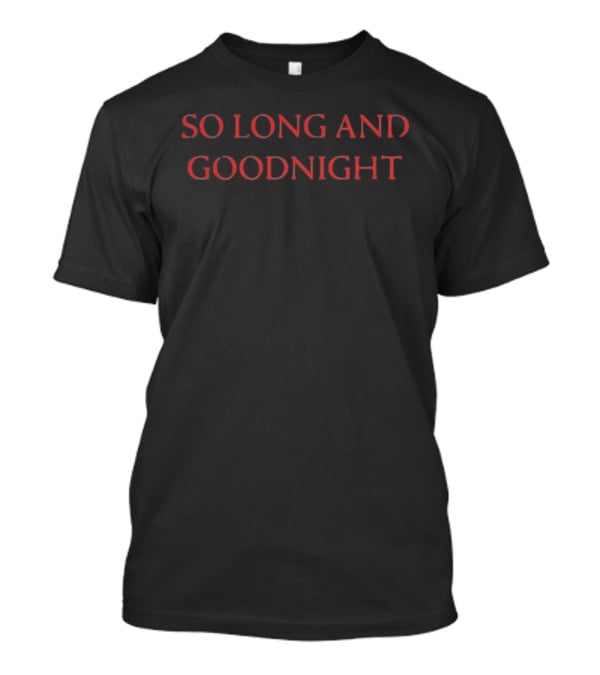 So Long And Goodnight My Chemical Romance Helena T-Shirt