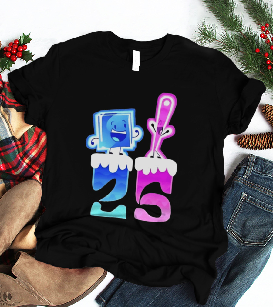 Ice Cube And Needle Battle For Dream Island 25 T-Shirt