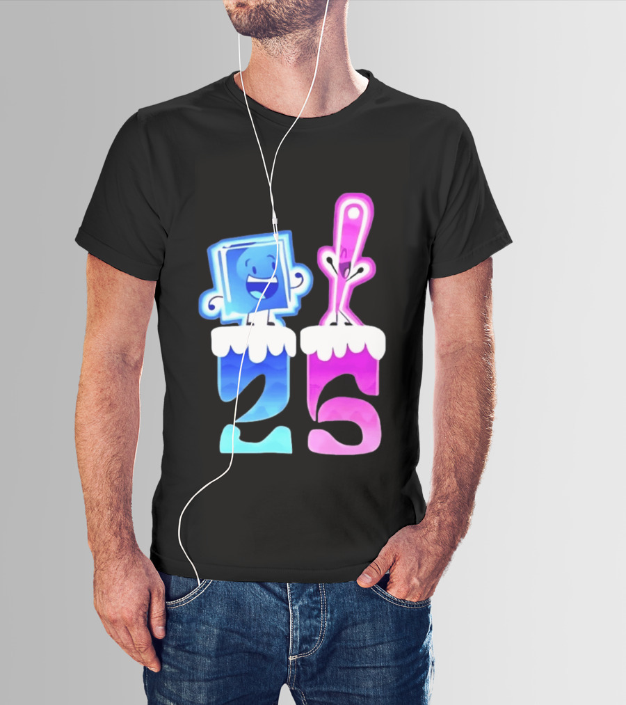 Ice Cube And Needle Battle For Dream Island 25 T-Shirt