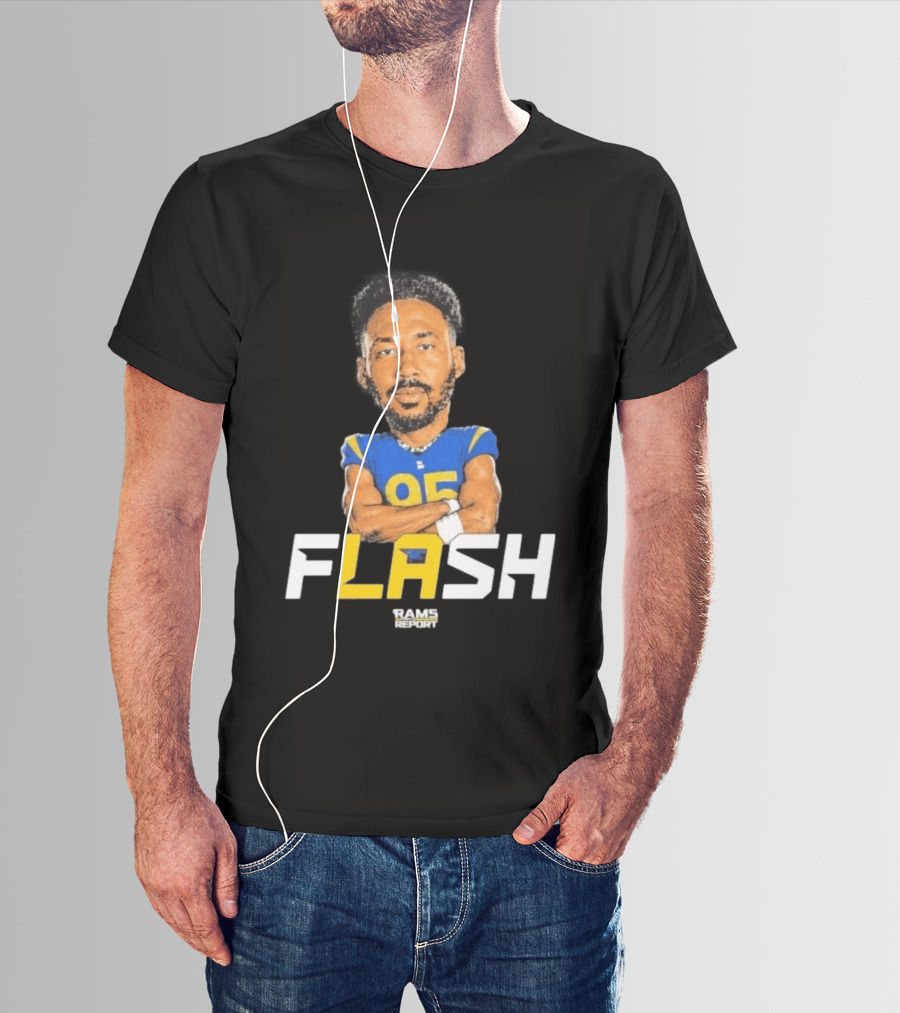 Flash Rams Report Jackson Durham LA Los Angeles Rams T-Shirt