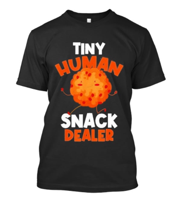 Tiny Human Snack Dealer Cookie Cute Fun Baby Outfit T-Shirt