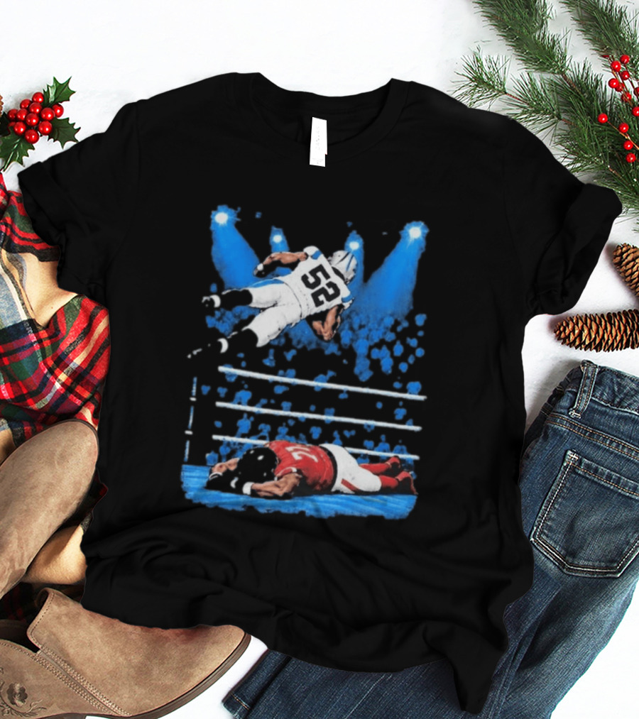 Trevis Gipson 52 Elbow Drop Carolina Vs Atlanta 2026 Football Action T-Shirt