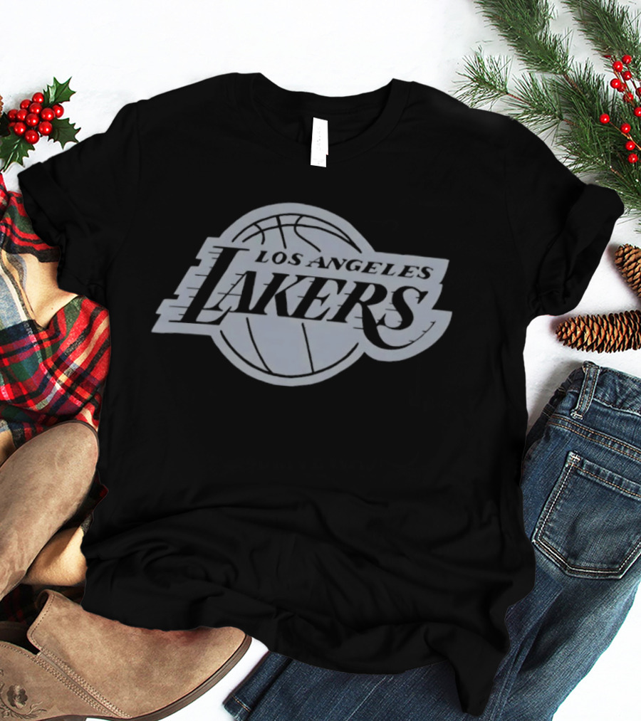 Los Angeles Lakers NBA Basketball Team Black T-Shirt