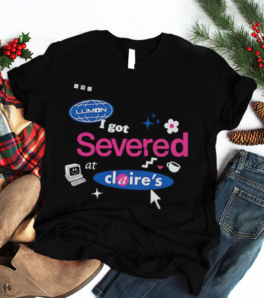 Lumon Severed At Claire's Severance Laptop Coffee Flower Cup Heart Stars T-Shirt