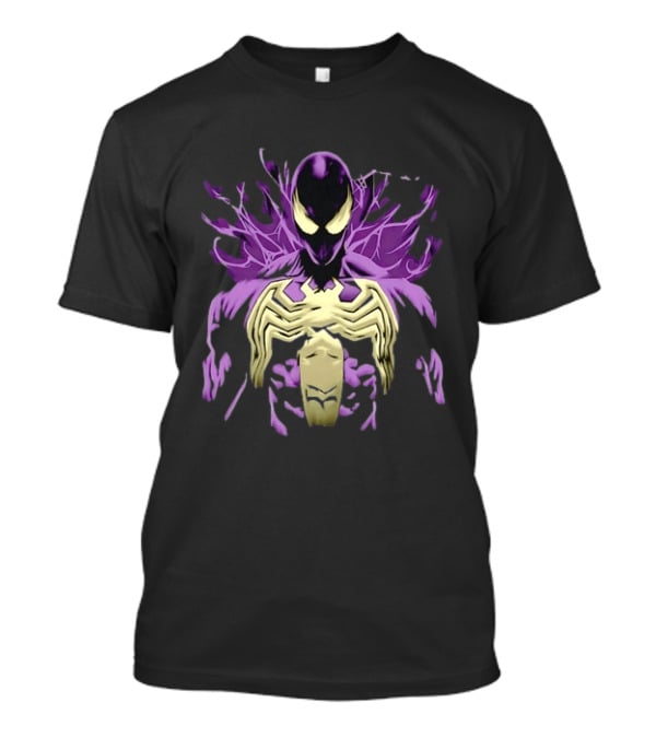 Venom Marvel Symbiote Spider Man Purple Black White T-Shirt