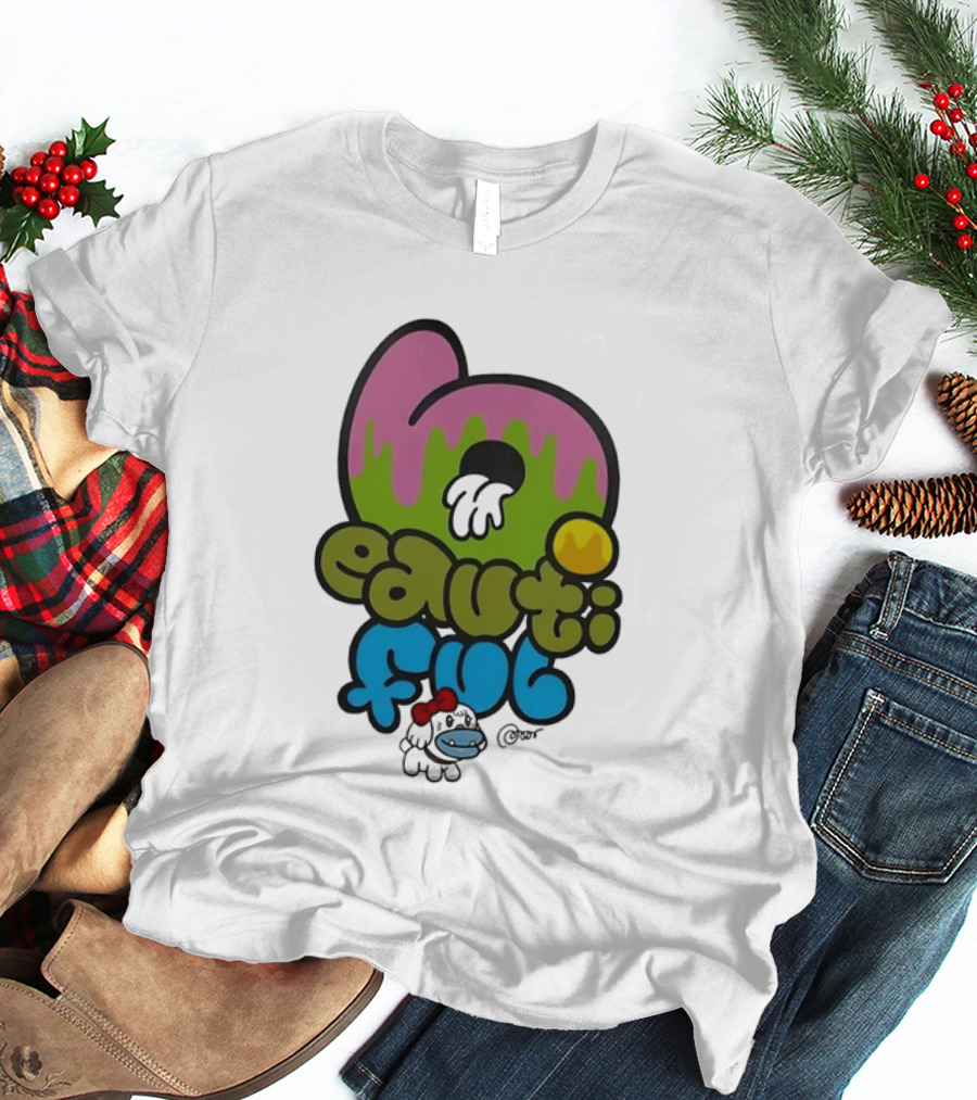 Beautiful Graffiti Melting Popsicle Drip T-Shirt
