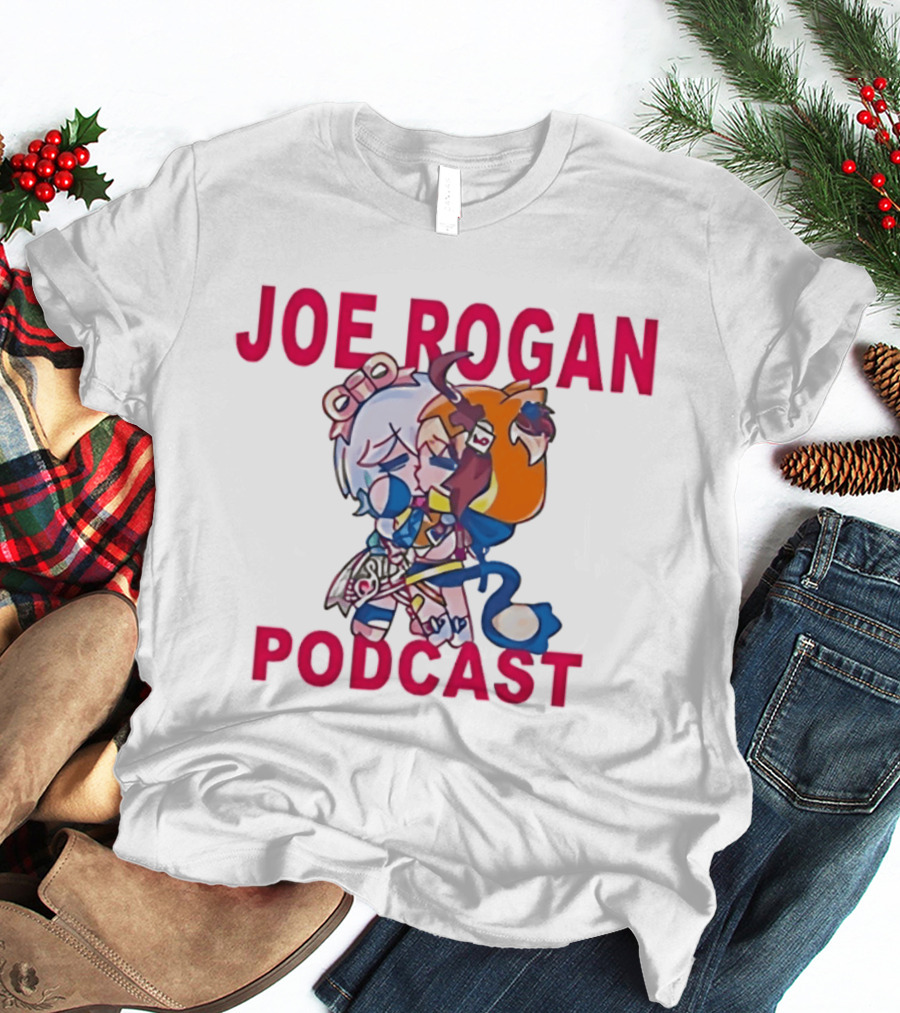 Joe Rogan Podcast Chibi Anime Manga T-Shirt