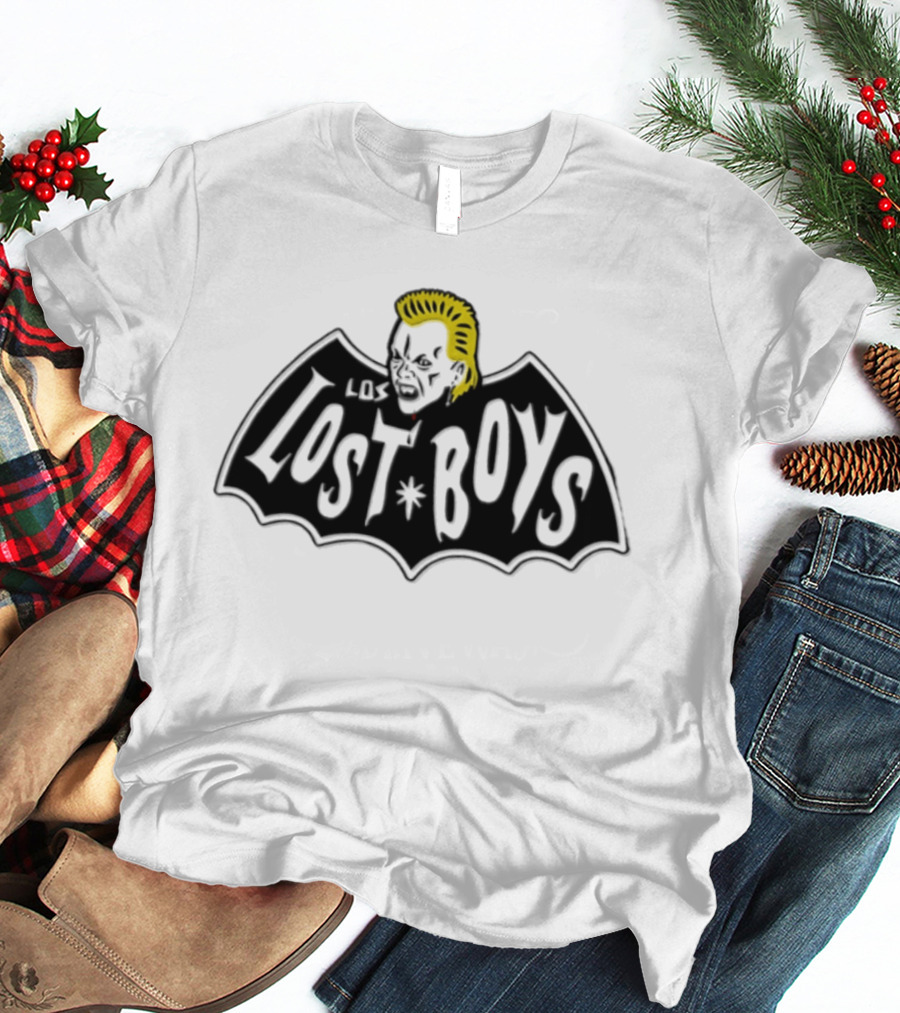Lost Boys Vampire Theme With Bat And Blonde T-Shirt