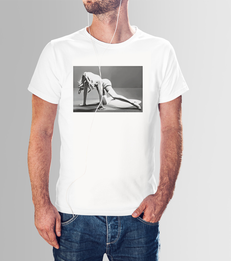 Marilyn Monroe Iconic Glamour Black And White Pose T-Shirt